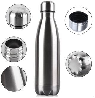 Stainless Steel Water Bottle (1000 ml, Silver) - Image 3