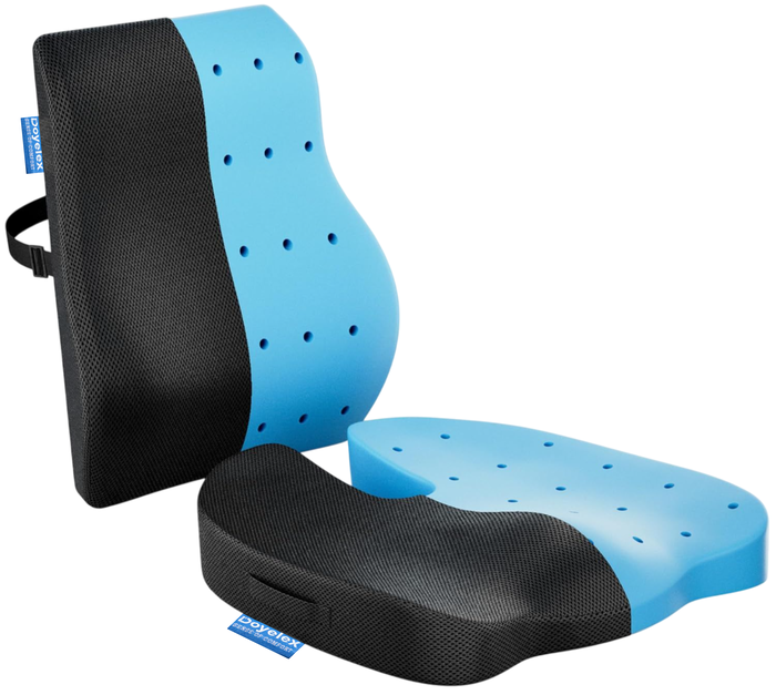 Gel Orthopedic Coccyx Cushion & Back Rest Cushion